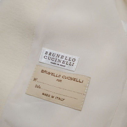 Brunello Cucinelli Tweed Jacket 38 Moni les Jersey Stretch Shawl Collar Blue