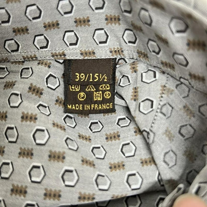 Louis Vuitton Long Sleeve Shirt Light Gray Brown Multi