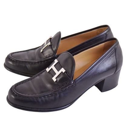Hermes Loafers Moccasins Hlogo Constance Leather