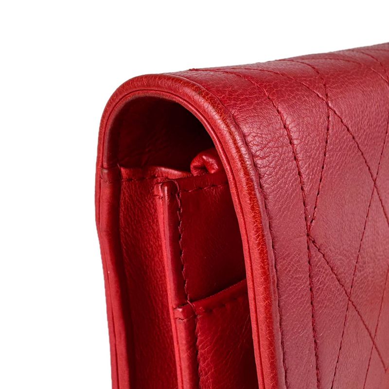 Chanel Chain Wallet Red