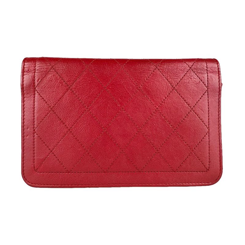Chanel Chain Wallet Red