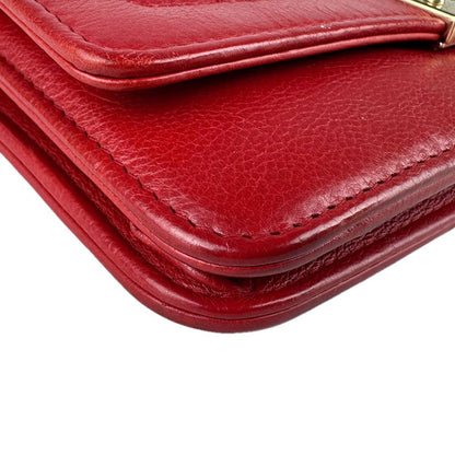 Chanel Chain Wallet Red