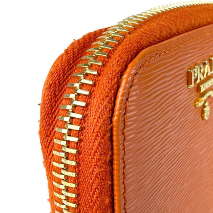 Prada Coin Case Coin Purse Orange