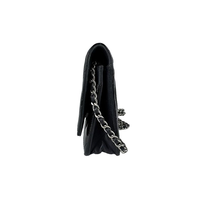 Chanel Chain Wallet Silver