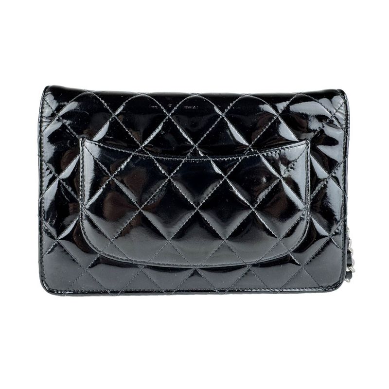 Chanel Chain Wallet Silver