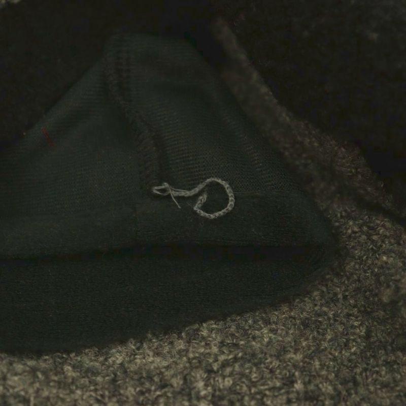 Balenciaga Half Zip Up Vest Wool Logo M Gray SS