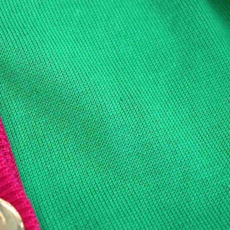 Saint Laurent Yves Vintage Knit Cardigan Long Sleeve Crew Neck Wool Golden