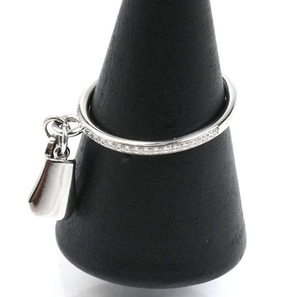 Hermes 18k White Gold Kelly Clochette PM Ring Diamond