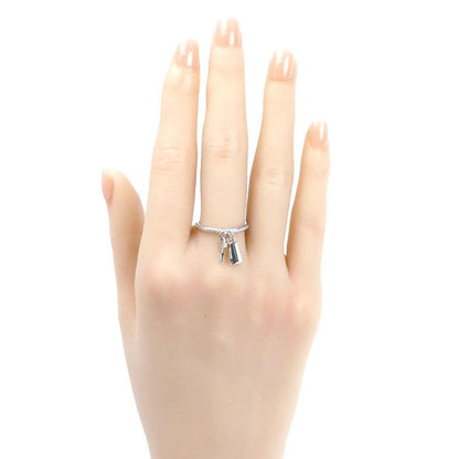 Hermes 18k White Gold Kelly Clochette PM Ring Diamond