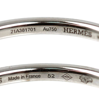 Hermes 18k White Gold Kelly Clochette PM Ring Diamond