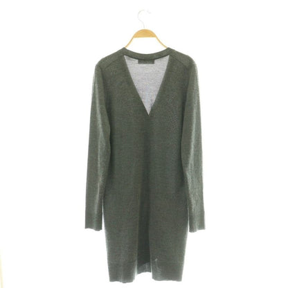 Dolce & Gabbana Cardigan Silk Cashmere Gray V-neck Pocket AZ