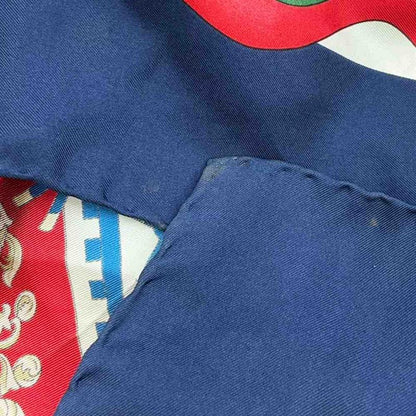 Gucci Large Scarf Shawl Logo All Over Pattern Multicolor