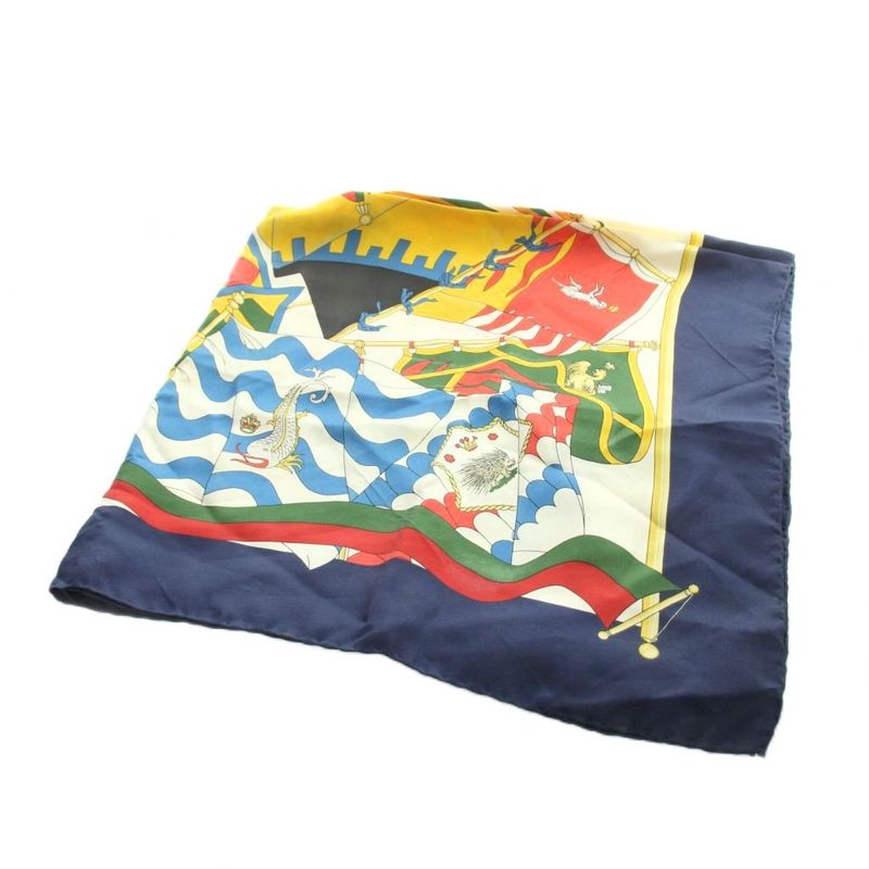 Gucci Large Scarf Shawl Logo All Over Pattern Multicolor