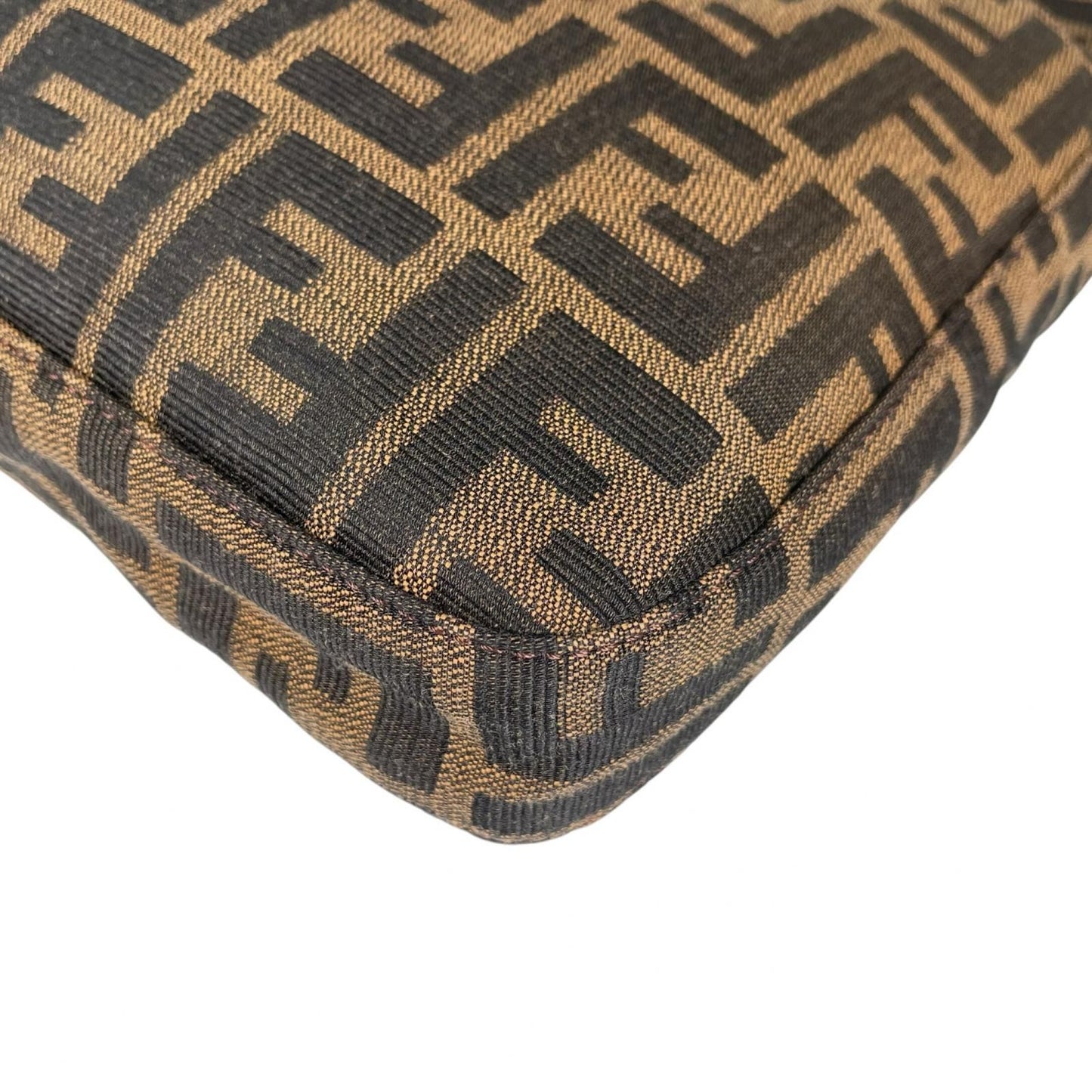 Fendi Zucca Shoulder Bag Canvas Brown — view 6