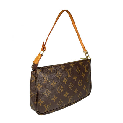 Louis Vuitton Pochette Accessoires Handbag Monogram Canvas Brown — view 3