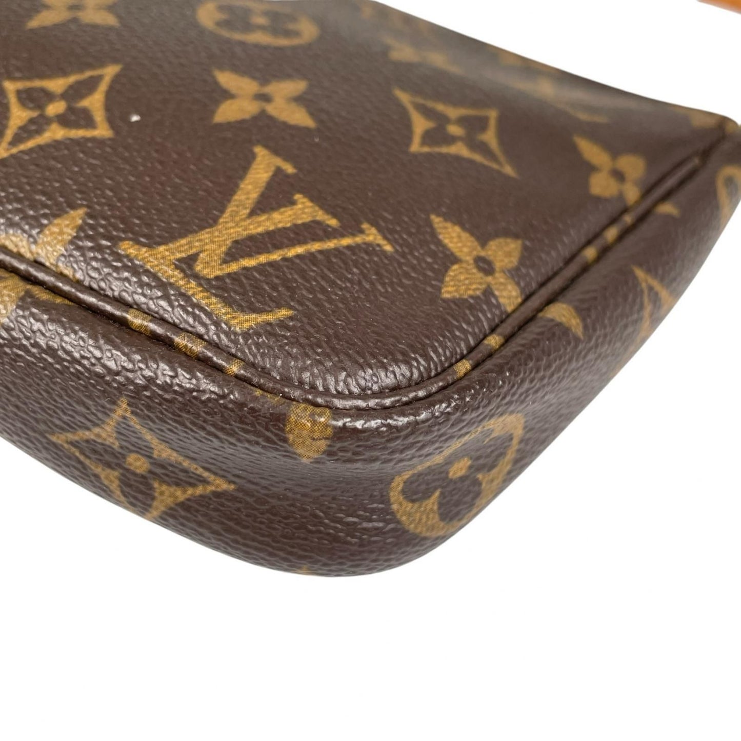 Louis Vuitton Pochette Accessoires Handbag Monogram Canvas Brown — view 8