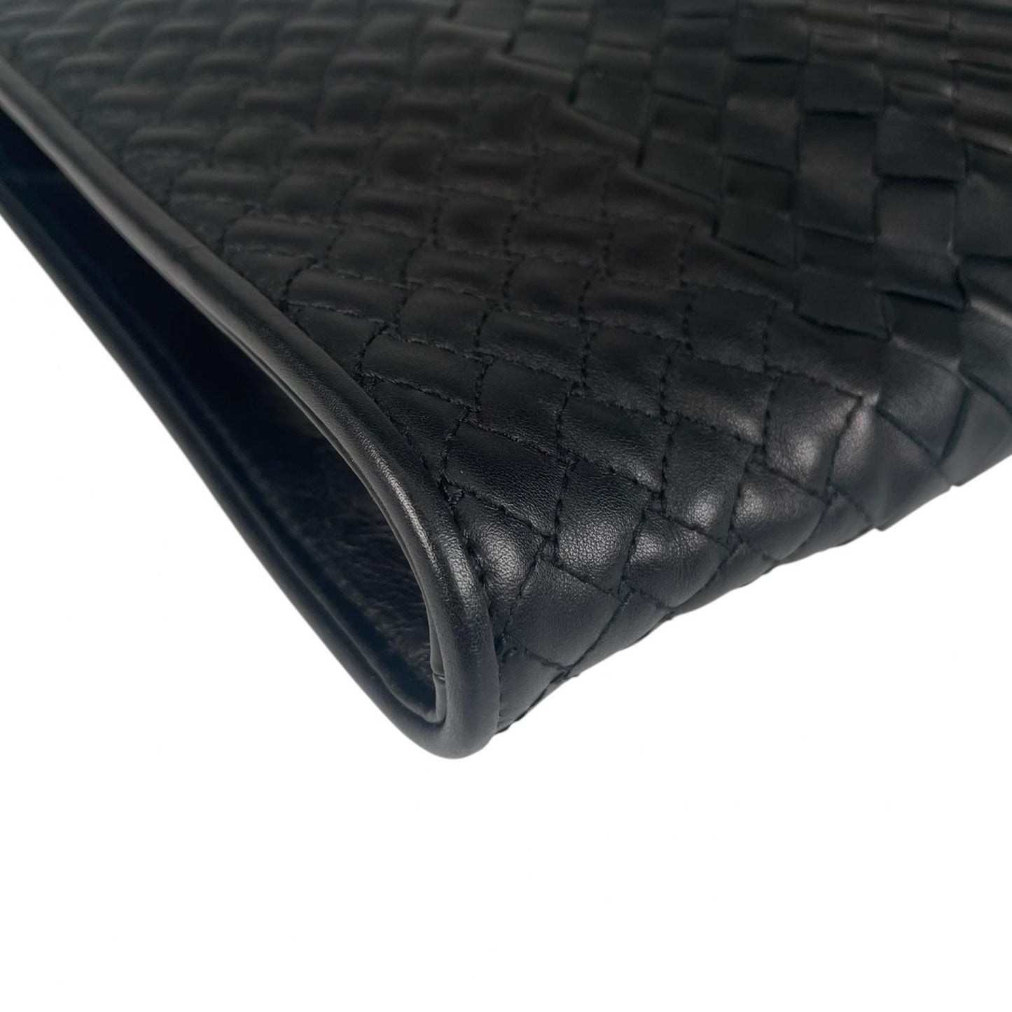 Bottega Veneta Intrecciato Clutch Leather Black — view 7
