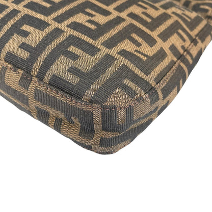 Fendi Zucca Hobo Shoulder Bag Canvas Brown — view 6