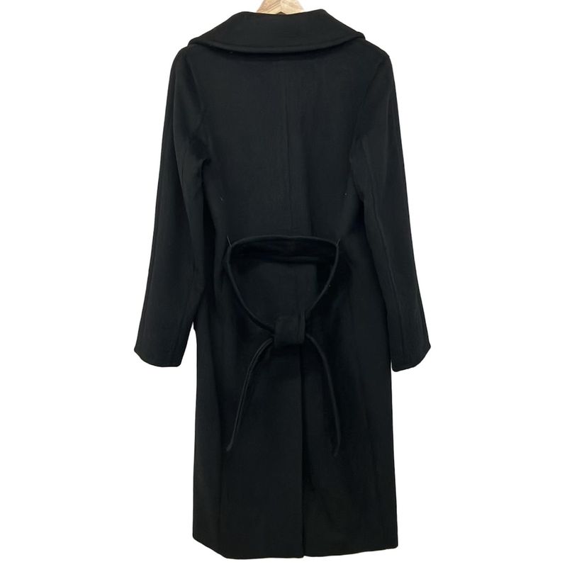 Max Mara Coat 42 M Black Long Sleeve Winter