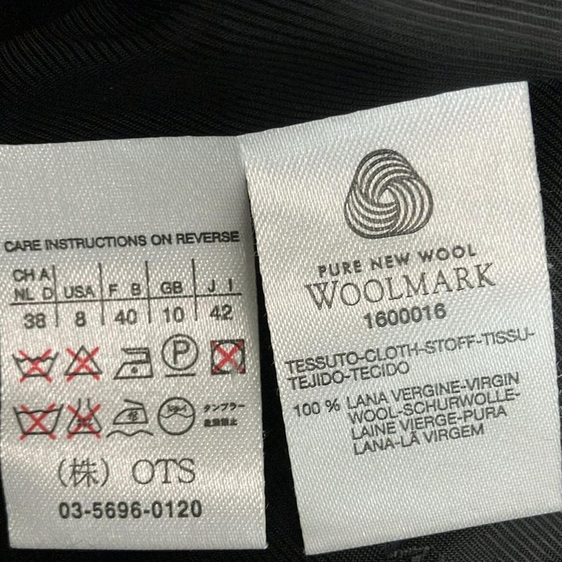 Max Mara Coat 42 M Black Long Sleeve Winter