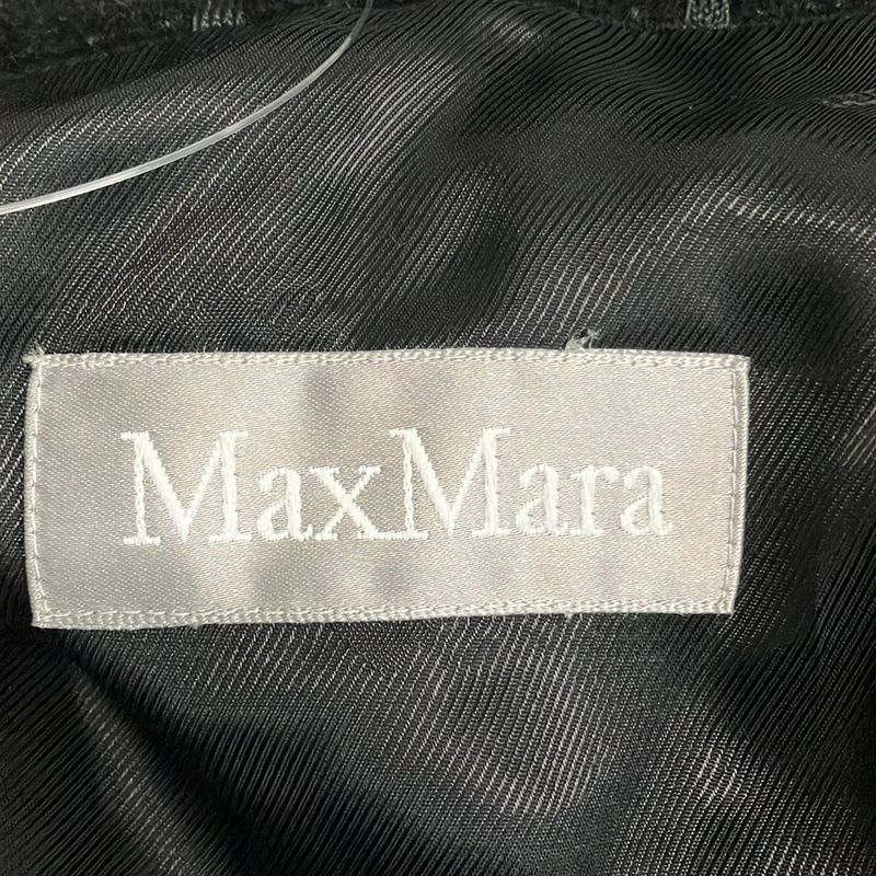 Max Mara Coat 42 M Black Long Sleeve Winter