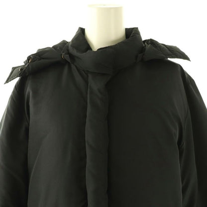 Max Mara Weekend Line Down Coat Outer with Hood 40 Black DF
