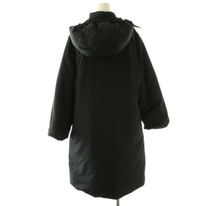 Max Mara Weekend Line Down Coat Outer with Hood 40 Black DF