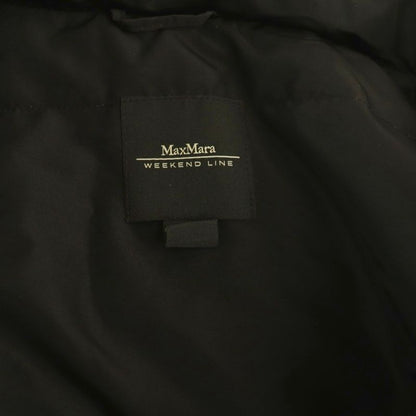 Max Mara Weekend Line Down Coat Outer with Hood 40 Black DF