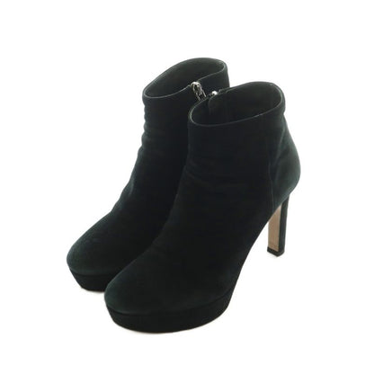 Prada Short Boots High Heel Platform Suede 36 23.0 cm Black