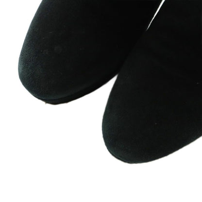Prada Short Boots High Heel Platform Suede 36 23.0 cm Black