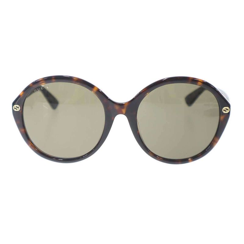 Gucci Round Frame Sunglasses Eyewear Brown