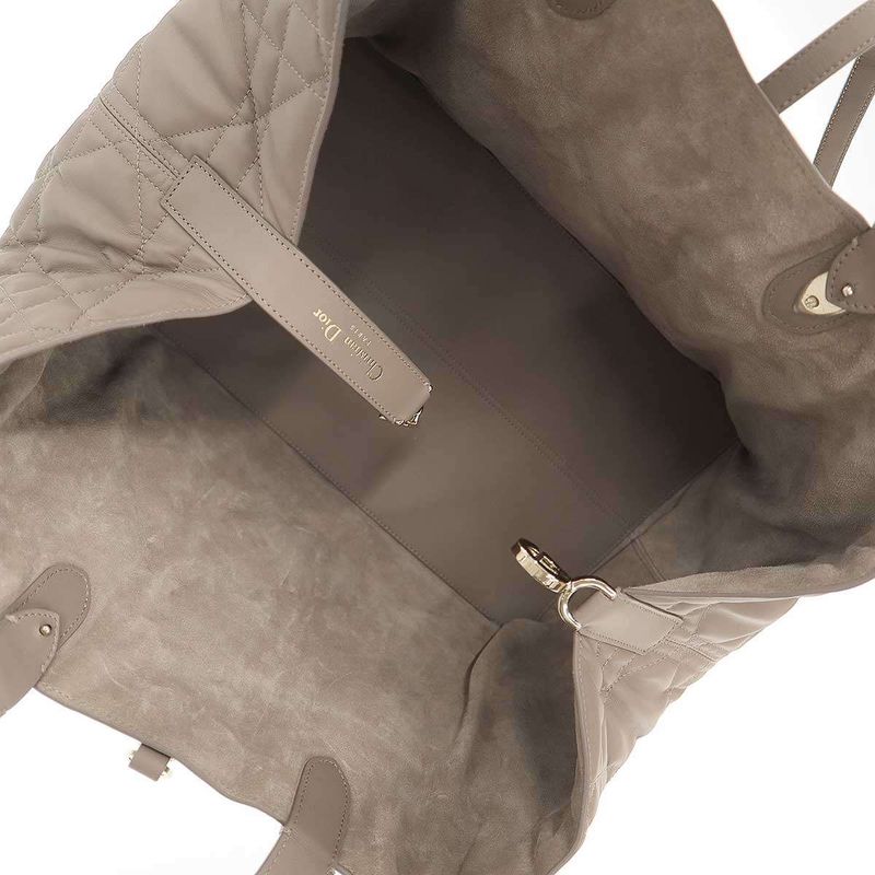 Dior Toujours Bag Large Macro Cannage Calfskin Beige
