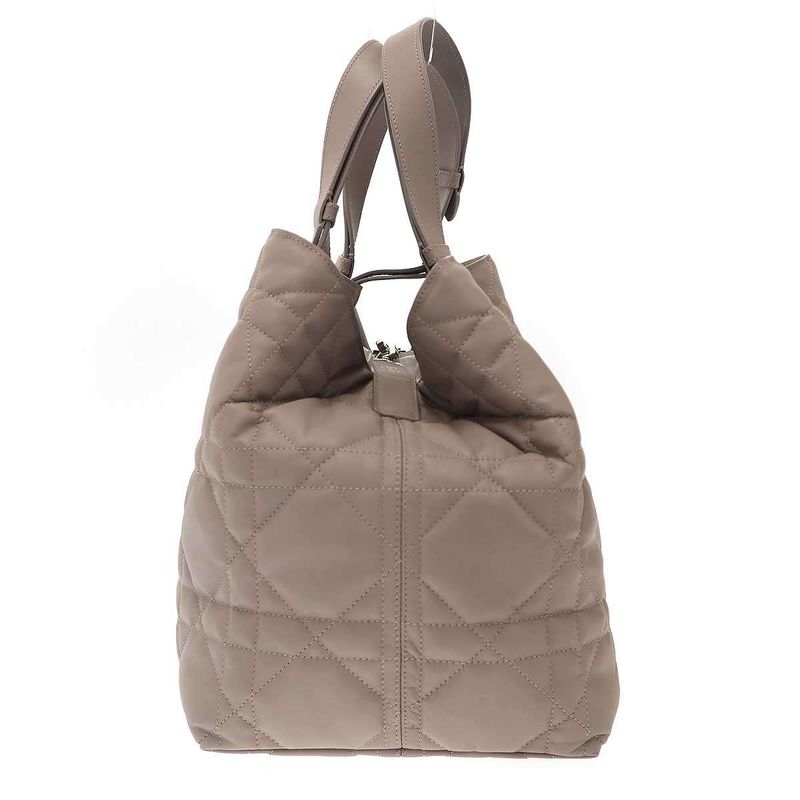 Dior Toujours Bag Large Macro Cannage Calfskin Beige