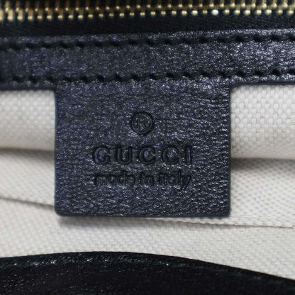 Gucci Horsebit Leather Tote Black