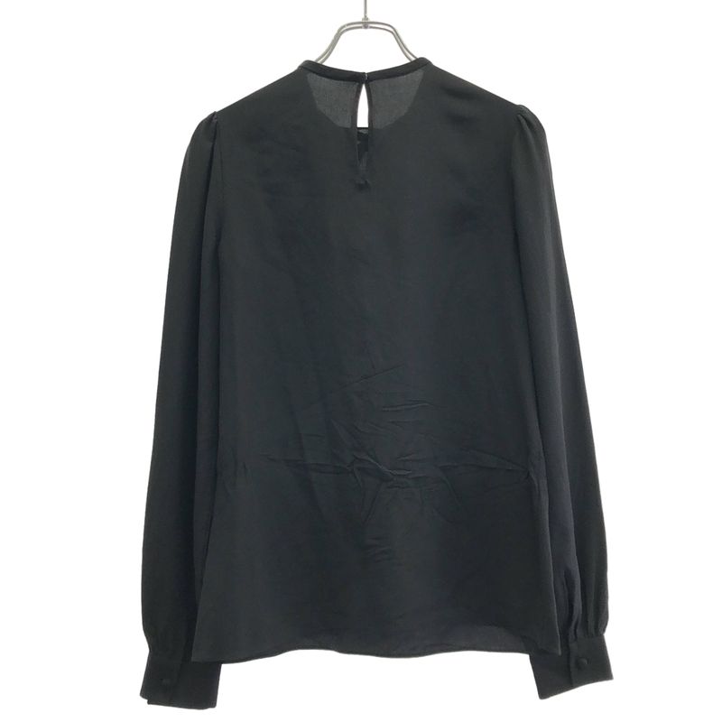 Dolce & Gabbana Bowtie Silk Pullover Blouse Black 38 Sweater