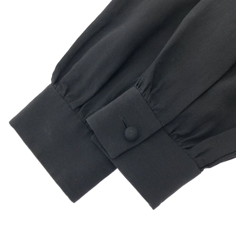 Dolce & Gabbana Bowtie Silk Pullover Blouse Black 38 Sweater