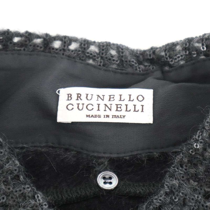 Brunello Cucinelli Spanco Lucara Wool Jersey Dress Gray