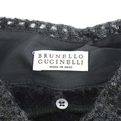 Brunello Cucinelli Spanco Lucara Wool Jersey Dress Gray