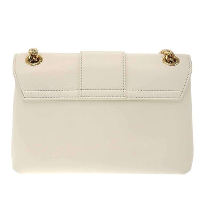 Celine Victoire Triomphe Shoulder Bag Soft Sapul Cafskin White