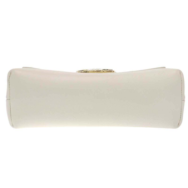 Celine Victoire Triomphe Shoulder Bag Soft Sapul Cafskin White