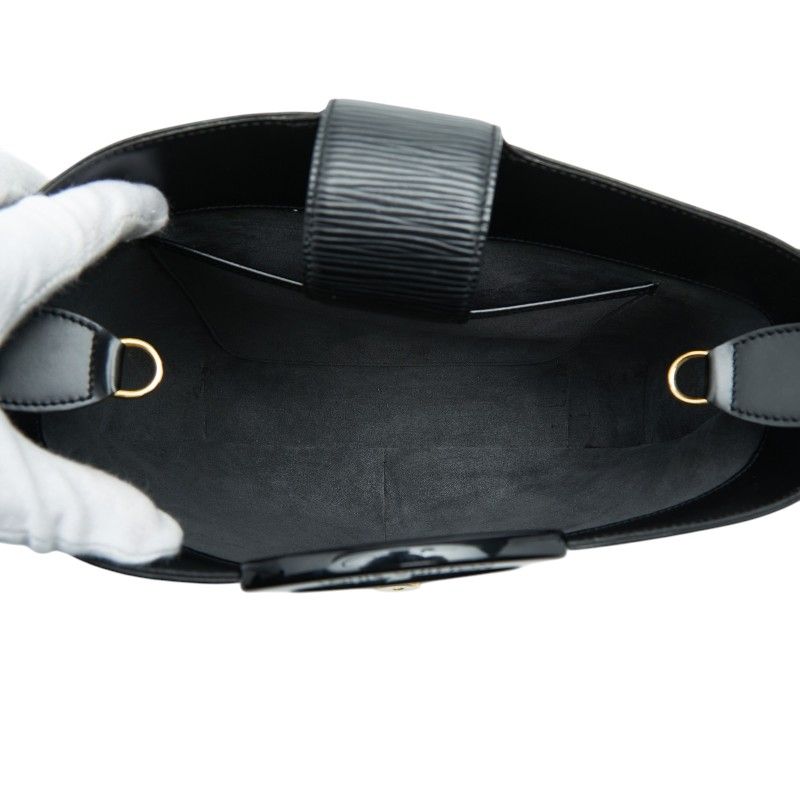 Louis Vuitton Epi Reverie Shoulder Bag Noir Black Leather