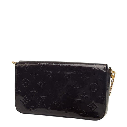 Louis Vuitton Monogram Vernis Pochette Felicity Chain Shoulder Bag Amarante