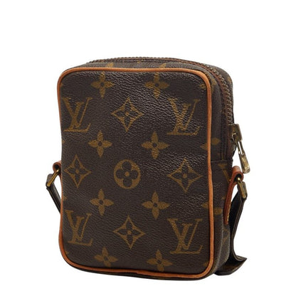 Louis Vuitton Monogram Mini Danube Shoulder Bag Brown Leather