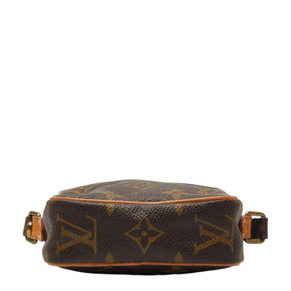 Louis Vuitton Monogram Mini Danube Shoulder Bag Brown Leather