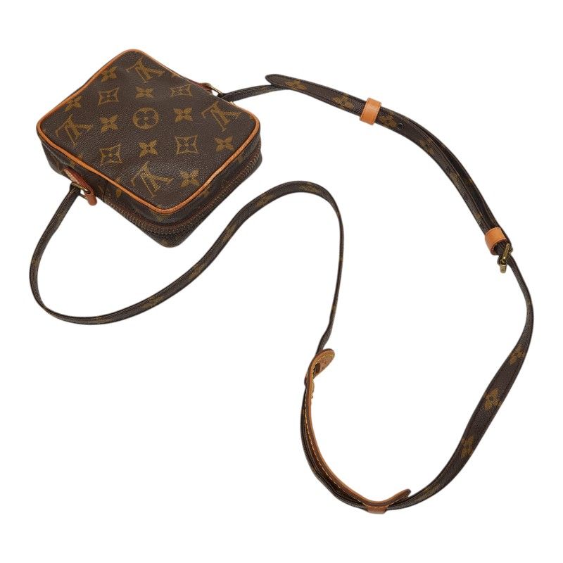 Louis Vuitton Monogram Mini Danube Shoulder Bag Brown Leather