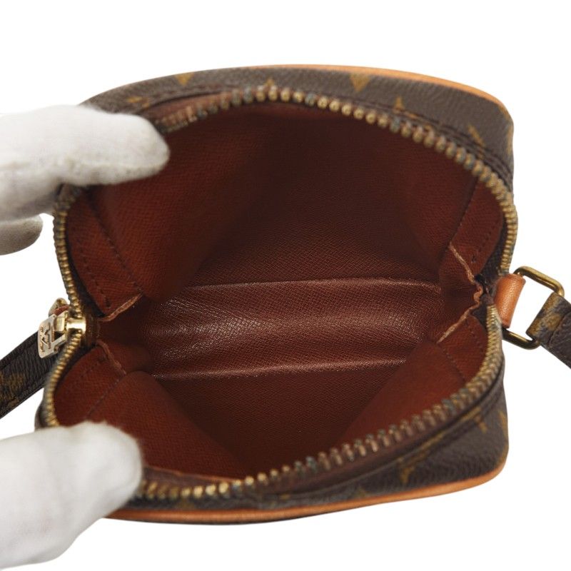 Louis Vuitton Monogram Mini Danube Shoulder Bag Brown Leather