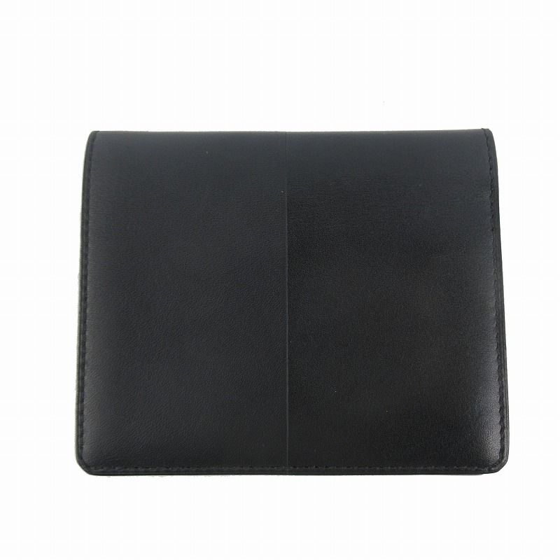 Hermes Manhattan Card Case Billfold Wallet Bifold Black Box Calf Veau Swift