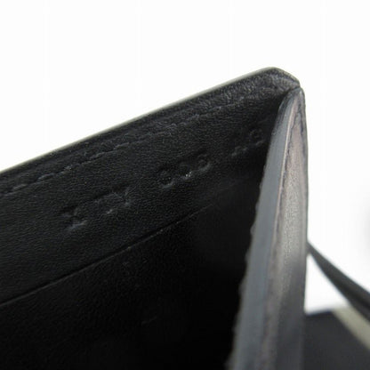 Hermes Manhattan Card Case Billfold Wallet Bifold Black Box Calf Veau Swift