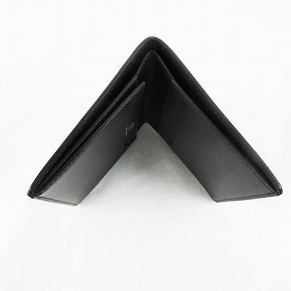 Hermes Manhattan Card Case Billfold Wallet Bifold Black Box Calf Veau Swift