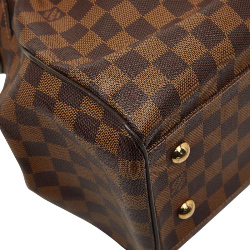 Louis Vuitton Damier Trevi GM 2-Way Shoulder Bag Brown Leather